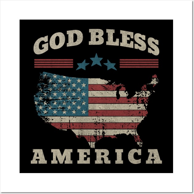 God Bless America Wall Art by Brookcliff